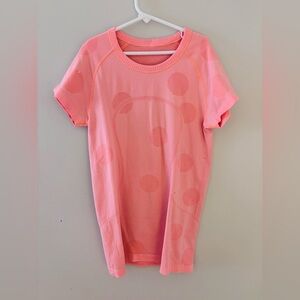 Coral Polka Dot Women's Top
